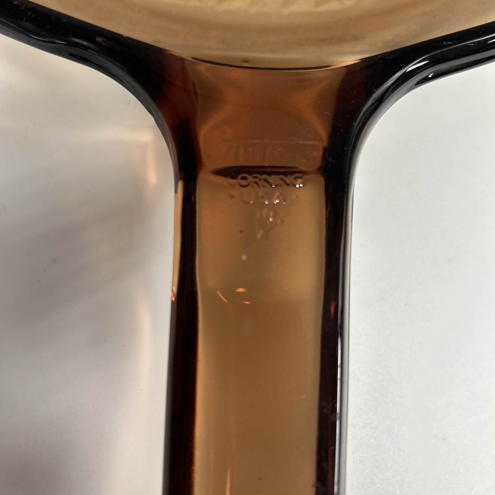 Corning Vision 10" Skillet Waffle Bottom Amber Frying Pan - Picture 2 of 5